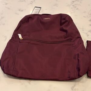 NEW w TAG! Tumi Just In Case Burgundy Backpack
